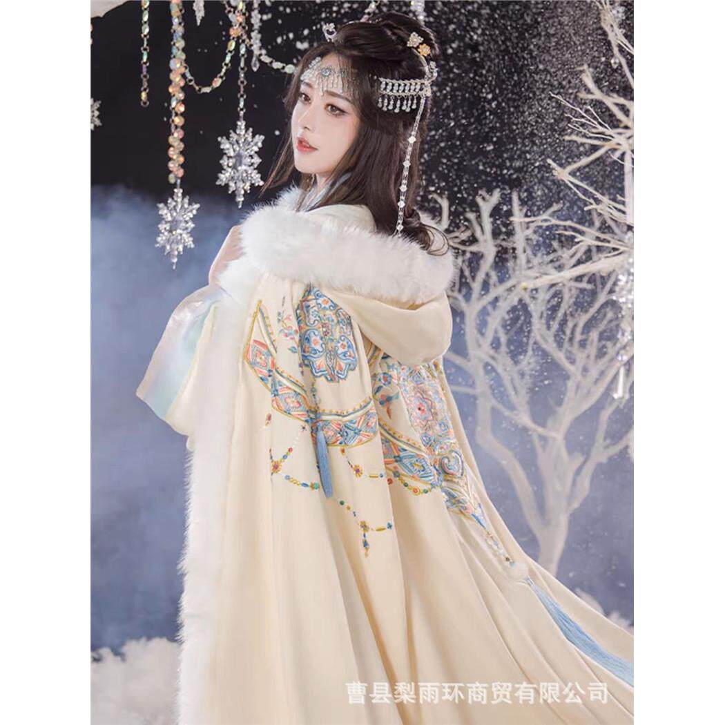 汉服新款敦煌风斗篷女加