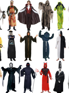 鬼屋酒吧欢乐谷恐怖吓人恶魔鬼死神幽灵僵尸丧尸木乃伊巫师装扮
