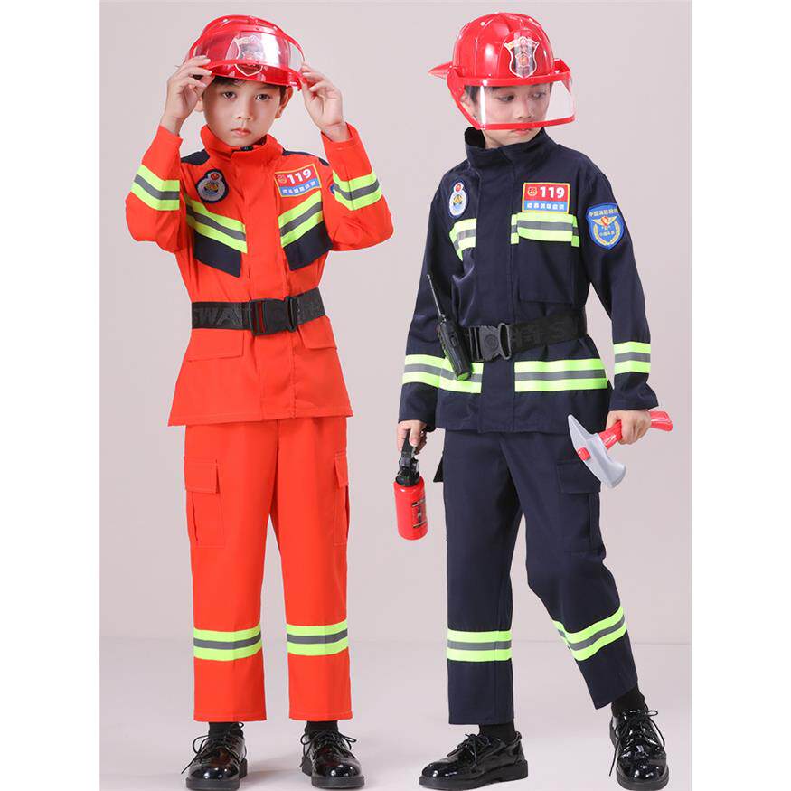 儿童消防员服装火警套装