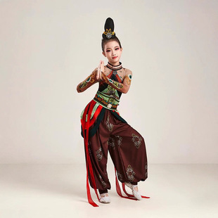 儿童敦煌伎乐飞天云川之舞西夏公主国风莲花分合绸灼灼舞画笔绝响