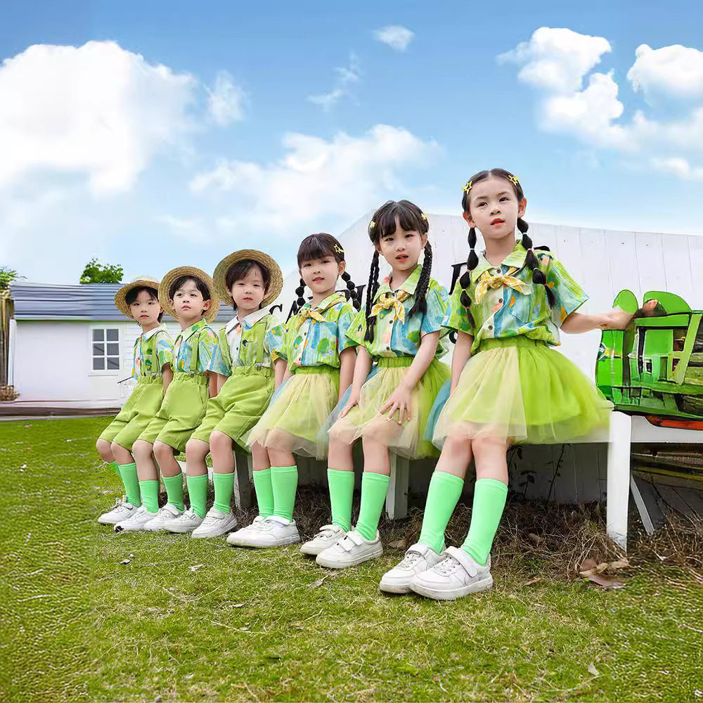 六一儿童演出服男童幼儿园毕业照班服小学生运动会啦啦队表演服装
