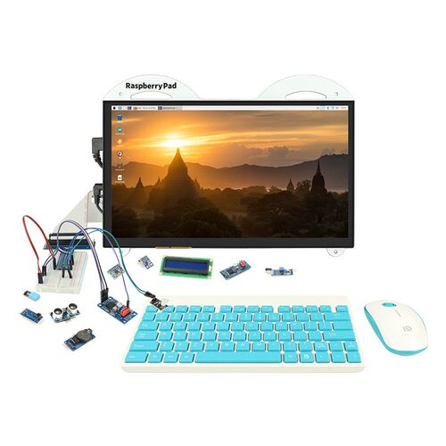 13.3寸树莓派4B 触摸控制一体机mini pc Python编程