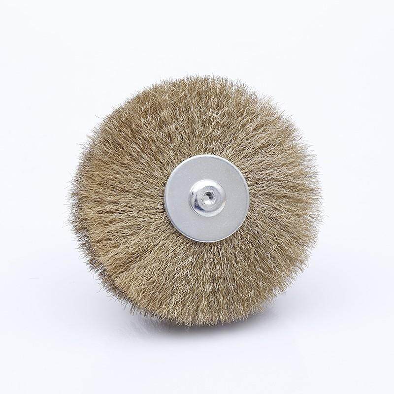 角磨机打磨球电动铁刷子木材清洁金属拉丝钢丝花头刷木头磨光机家