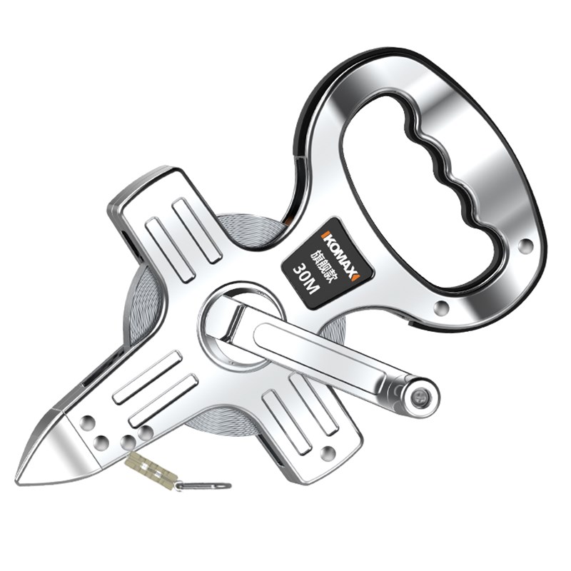 大卷尺50米30m钢尺皮尺100米钢卷尺软尺长米尺建筑工程测量手提尺