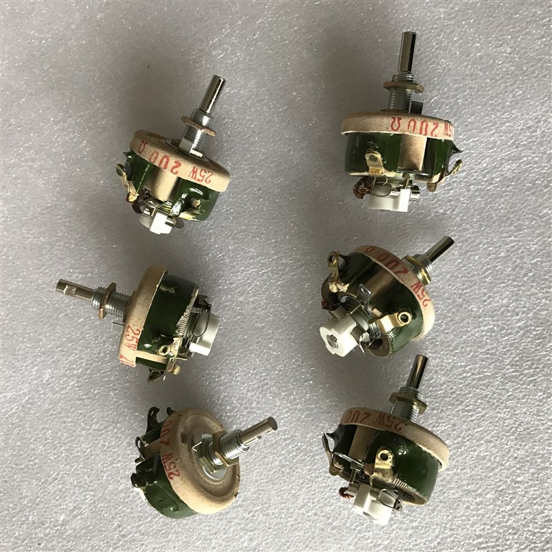 大功率圆盘可调电阻瓷盘负载滑动电位器100W5R10R20R50R500R1000R