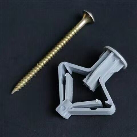 石膏板膨胀螺丝空心板固定蝴蝶型飞机型蓬胀塑Q料涨螺栓自攻胶塞