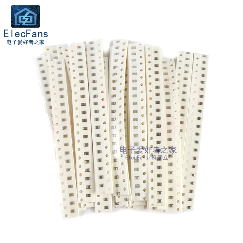 0805贴片电容器包1pF-1nf-100nf/104/0.1uf-1uf-1uF 31种值各20个