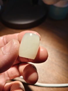 和田白玉桶珠勒子高20直径16重9克