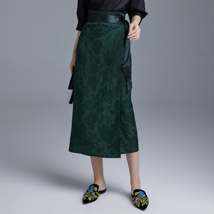 陌遇2025夏季新款中国风复古汉元素改良汉服宋制旋裙两片式半身裙