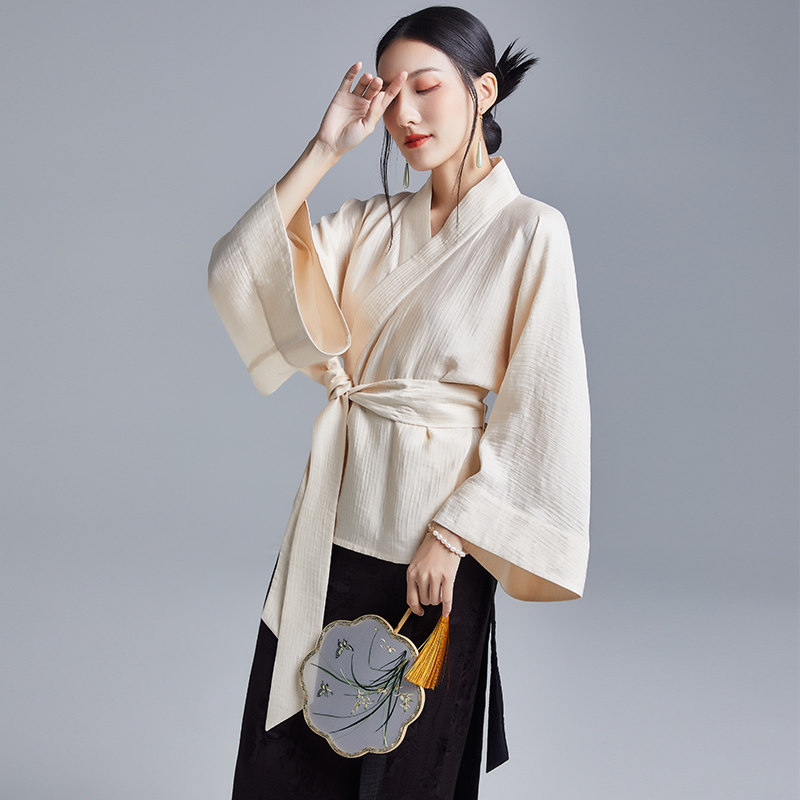 元素复古宽松系带中式改良汉服