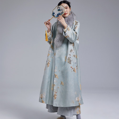 陌遇中国风织锦缎提花唐装外套