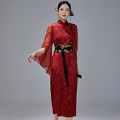 陌遇2025新款 旗袍喜宴会礼服中国风气质连衣裙日常 国潮复古改良式