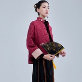 唐装 短款 外套 中国风国潮绣花复古棉衣新中式 陌遇2025年秋冬新款