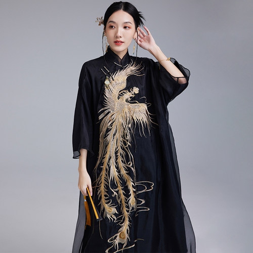 陌遇2025夏季中国风真丝旗袍