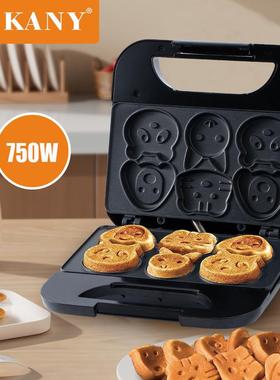 外贸SOKANY08005蛋糕机卡通图案儿童面包机烘焙甜点华夫三明治机