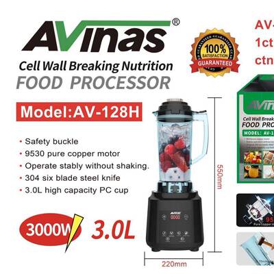 Avinas-128H3LCUPBSFoodProcessorDigital9530COPPERMOTOR