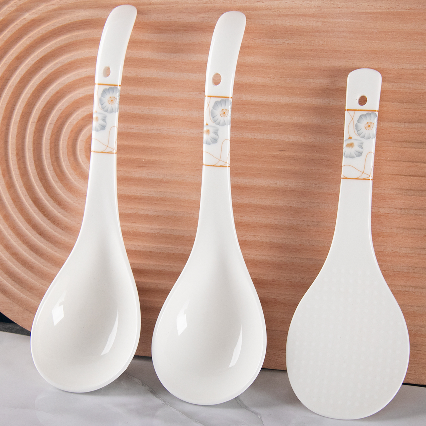 盛汤勺家用长柄大汤勺调羹陶瓷