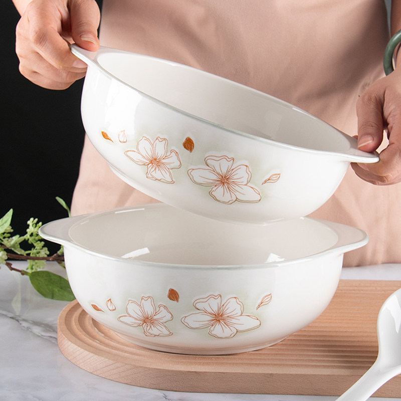 双耳汤碗家用日式2026新款创意餐具陶瓷碗酸菜鱼大汤盆防烫10英寸,餐饮具,碗,淘宝优惠券,粉丝福利购,淘宝优惠卷