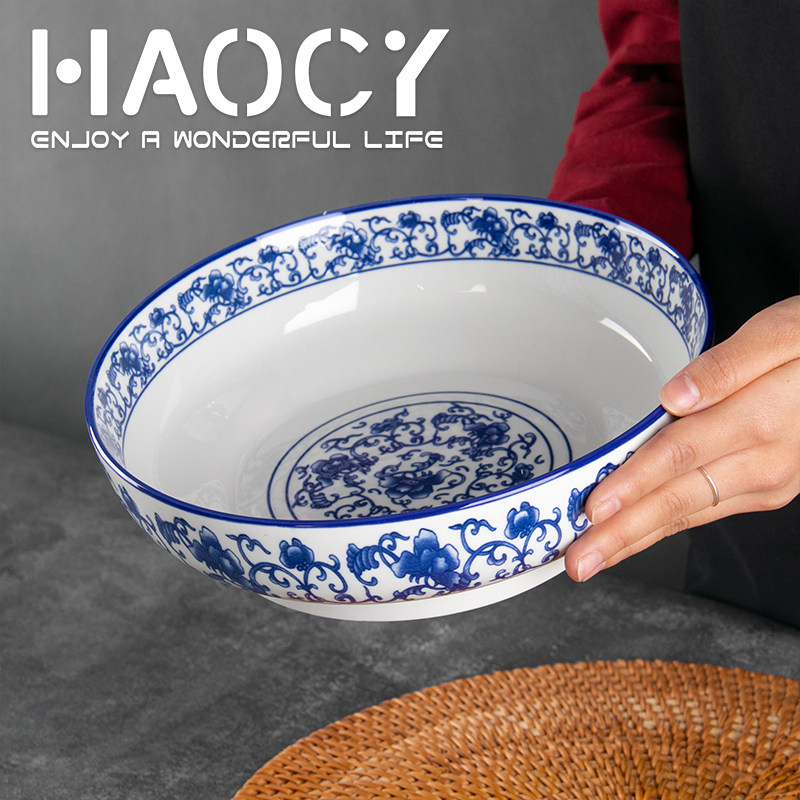 青花瓷水煮鱼盆大碗汤碗家用酸菜鱼盆大容量碗毛血旺碗釉下彩陶瓷,餐饮具,碗,淘宝优惠券,粉丝福利购,淘宝优惠卷