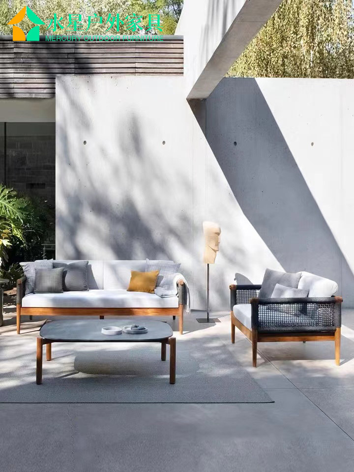 户外沙发庭院阳台休闲柚木防晒防水室外花园露天藤编藤椅家具组合,住宅家具,户外沙发,淘宝优惠券,粉丝福利购,淘宝优惠卷