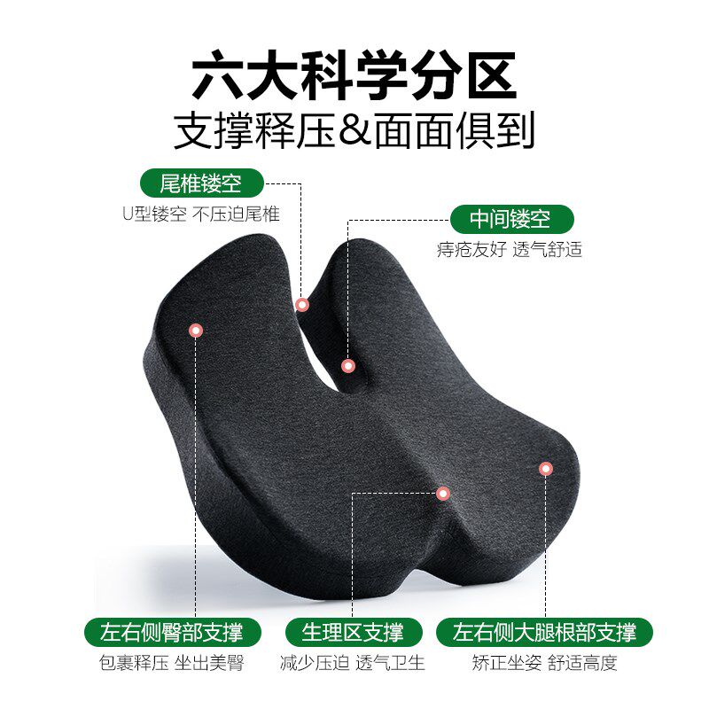 尾椎减压痔疮坐垫防屁股痛办公久坐保护尾椎耻骨骨折术后专用屁垫