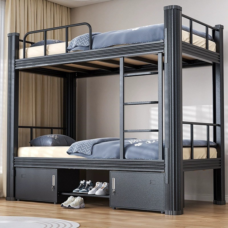 特厚双层床铁艺上下铺学生钢架高低床双人员工单人铁架上下床宿舍