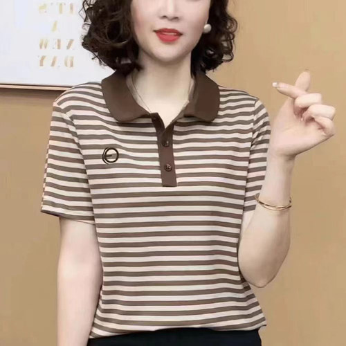 洋气polo衫翻领大码短袖T恤衫