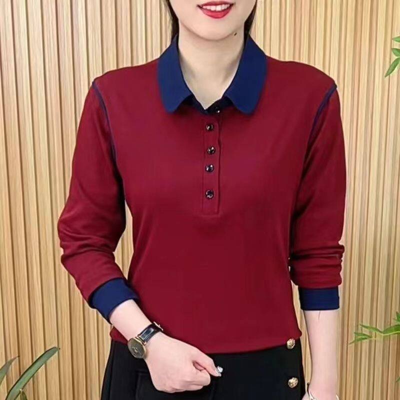 中年妈妈装洋气宽松大码打底衫