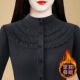 秋冬德绒半高领内搭打底衫 女大码 洋气中老年妈妈气质显瘦保暖上衣