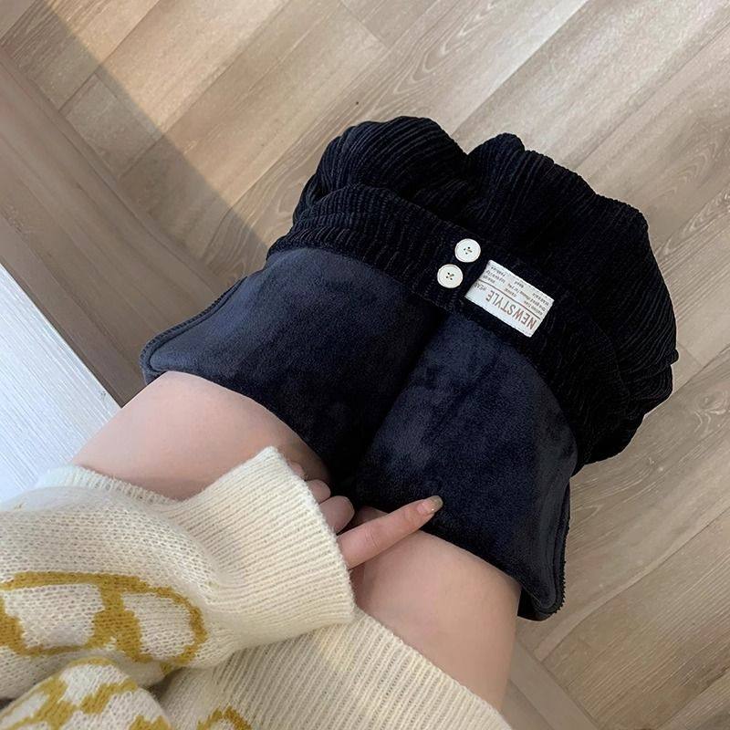 妈妈灯芯绒保暖阔腿裤女秋冬高腰宽松直筒大码雪尼尔加绒加厚裤子,女装/女士精品,大码裤装,淘宝优惠券,粉丝福利购,淘宝优惠卷