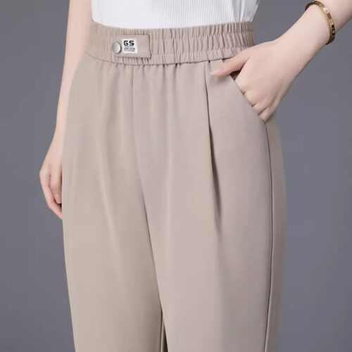 中年妈妈宽松大码萝卜裤