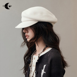 00创世纪元 柔毡逸型 羊毛质感 廓形童报帽 经典