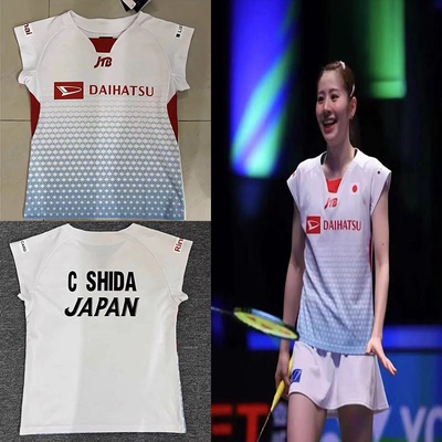 2024日本队志田千阳运动速干羽毛球服jp版大赛服女款新款小飞袖