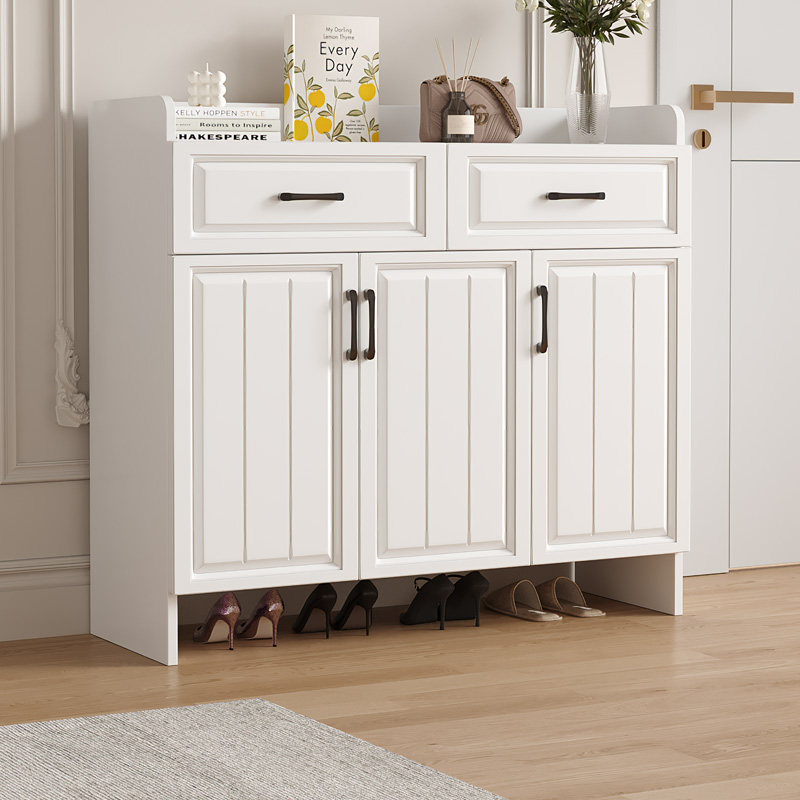 实木鞋柜家用门口入户玄关柜一体