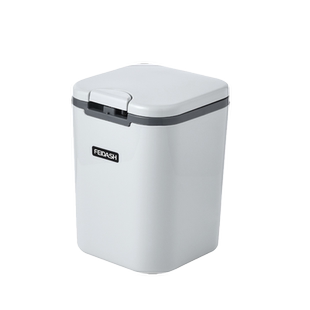 迷你手按桌面垃圾桶办公桌上按压塑料收纳桶有盖带盖床头可爱小号