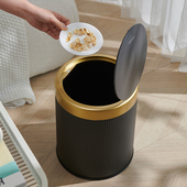 家用垃圾桶新款 客厅厨房卫生间大容量轻奢高颜值网红按压双层带盖