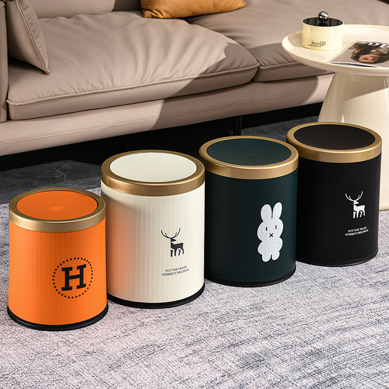 2025高颜值轻奢双桶垃圾桶客厅卧室卫生间酒店家用厨房大容量带盖,家庭/个人清洁工具,垃圾桶,淘宝优惠券,粉丝福利购,淘宝优惠卷