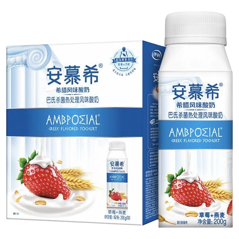 伊利安慕希草莓燕麦酸奶200g*10