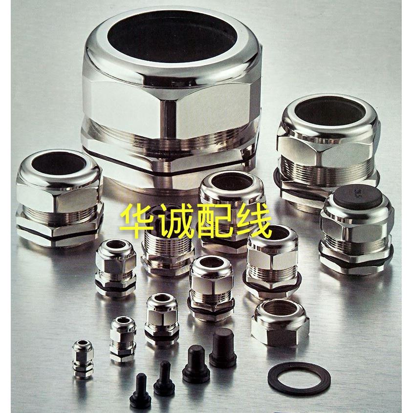 PG21铜电缆固定头金属电缆防水接头铜镀镍接头电缆葛兰头电缆锁头