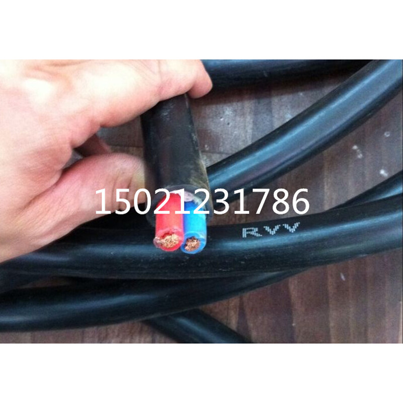 。起帆电线电缆 全铜RVV2*10零卖软护套圆护套软线2芯X10平方拆零