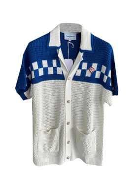 casablanca 手工编织 夏威夷西西里风格 休闲百搭高级感短袖毛衣