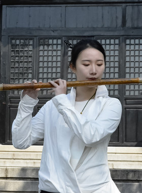 玉屏箫笛 凤眼斑满花笛子横笛乐器专业演奏 曹俊制湘妃竹老料竹笛