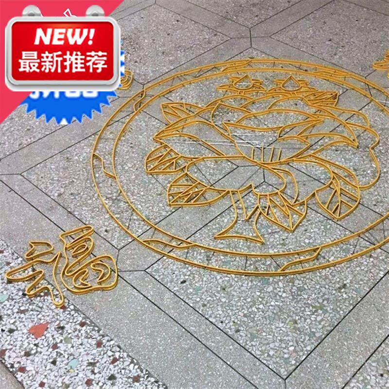 s水磨石j花模图案材料客厅地板l地面地砖专k用仿铜条拼花塑料花图