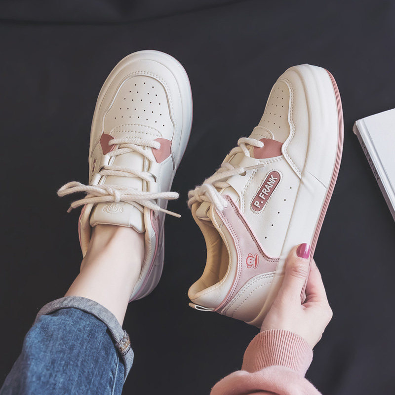 大嘴猴粉色小白鞋女鞋2025年新款春季爆款高级感板鞋运动休闲球鞋,女鞋,休闲板鞋,淘宝优惠券,粉丝福利购,淘宝优惠卷