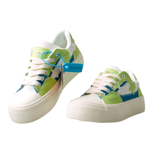 大嘴猴厚底帆布鞋女款2026新款春季女鞋薄款休闲多巴胺板鞋球鞋子