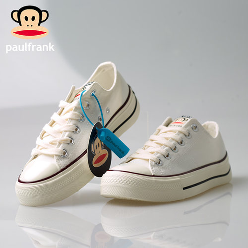 大嘴猴情侣款厚底增高休闲小白鞋