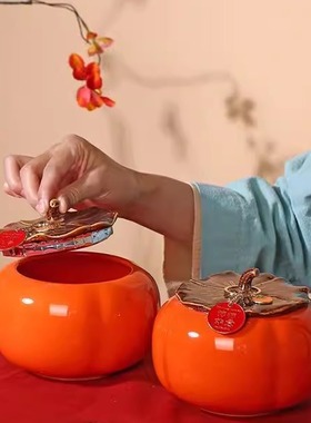 【事事柿柿如意柿子摆件】乔迁新