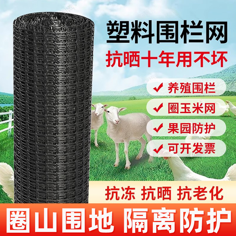 养鸡塑料网格围栏网拦鸡网家用玉米养殖网鱼塘防护网围栏栅拦户外