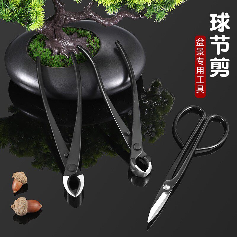 球节剪盆景修剪造型专用工具套装叶芽球形球型斜球剪刀盆栽修枝钳