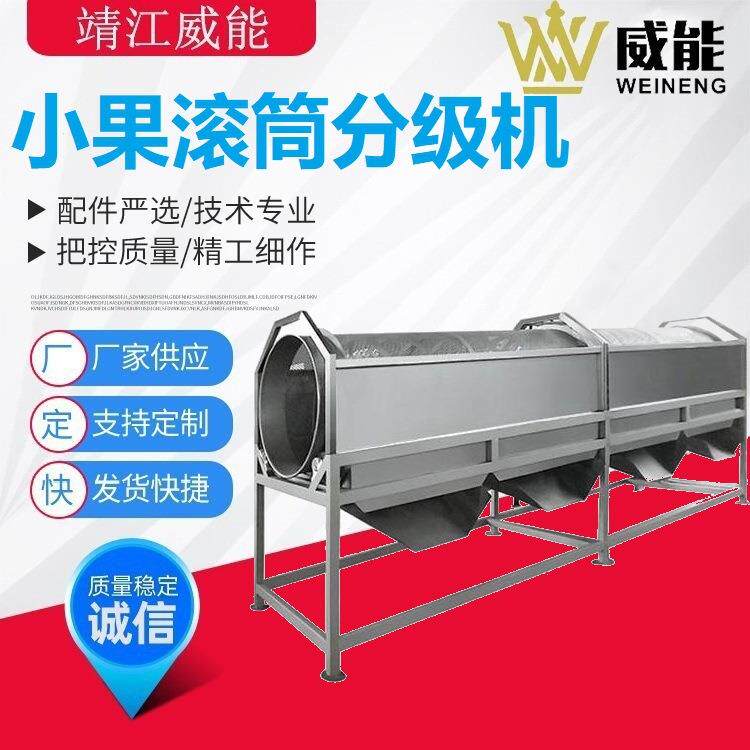 厂家直销大型全不锈钢工业商用红枣圣女果荔枝龙眼滚筒分级机